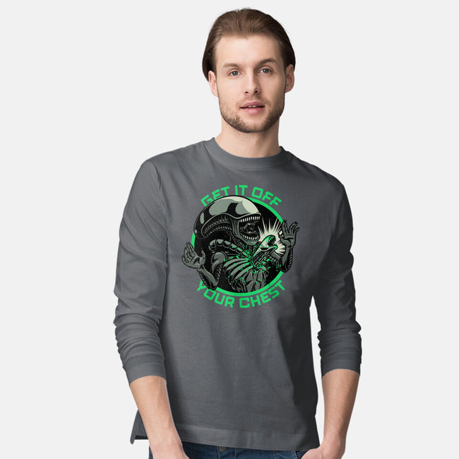 Alien Chest Therapy-Mens-Long Sleeved-Tee-Studio Mootant