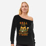 Fall Feline-Womens-Off Shoulder-Sweatshirt-kg07