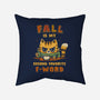 Fall Feline-None-Removable Cover-Throw Pillow-kg07