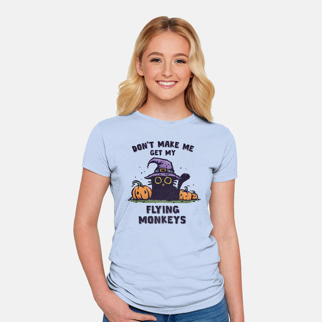 Get My Flying Monkeys-Womens-Fitted-Tee-kg07