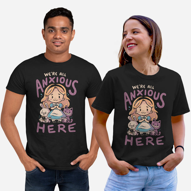 All Anxious Here-Unisex-Basic-Tee-eduely