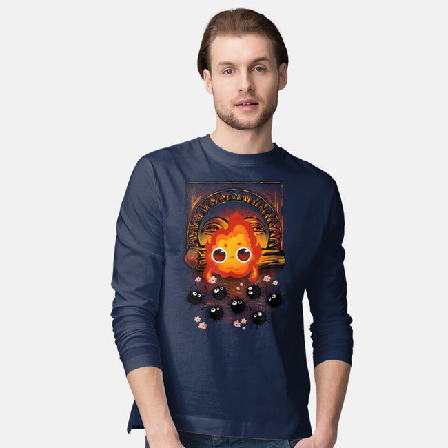 Angry Little Demon-Mens-Long Sleeved-Tee-ricolaa