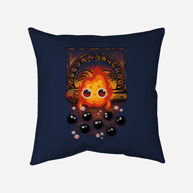 Angry Little Demon-None-Removable Cover-Throw Pillow-ricolaa