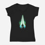 Energy Sword-Womens-V-Neck-Tee-dandingeroz