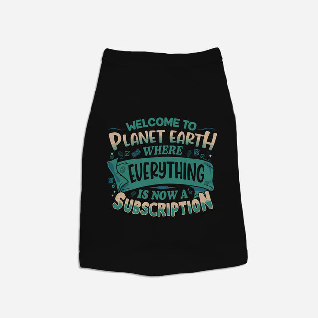 Everything Is A Subscription-Dog-Basic-Pet Tank-rocketman_art