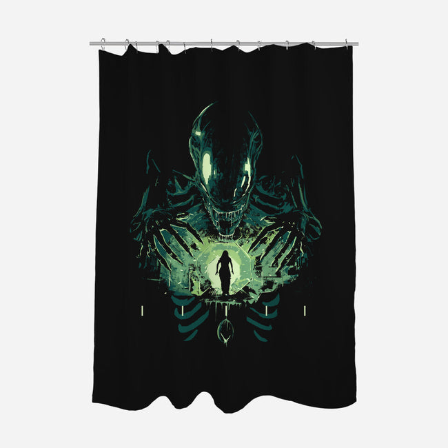 Xenomorph Return-None-Polyester-Shower Curtain-IKILO