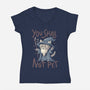 You Shall Not Pet-Womens-V-Neck-Tee-Arigatees