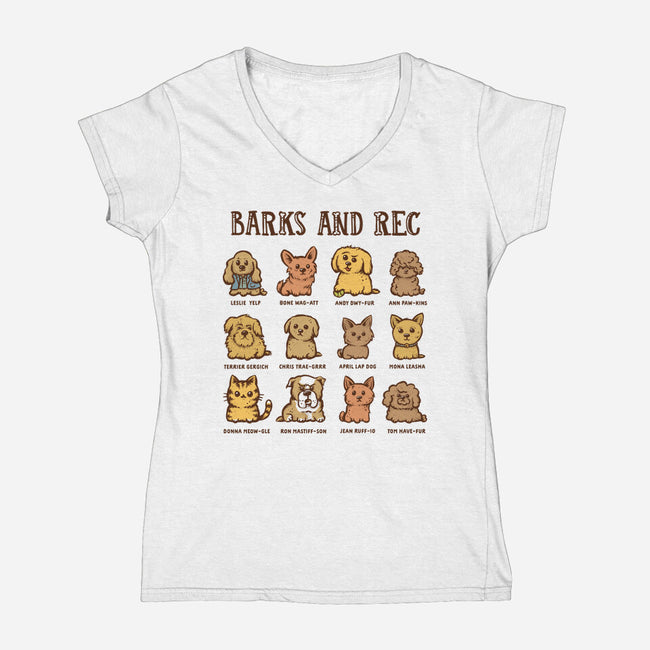 Barks And Rec-Womens-V-Neck-Tee-kg07