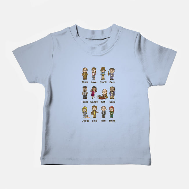 Office Behavior-Baby-Basic-Tee-kg07