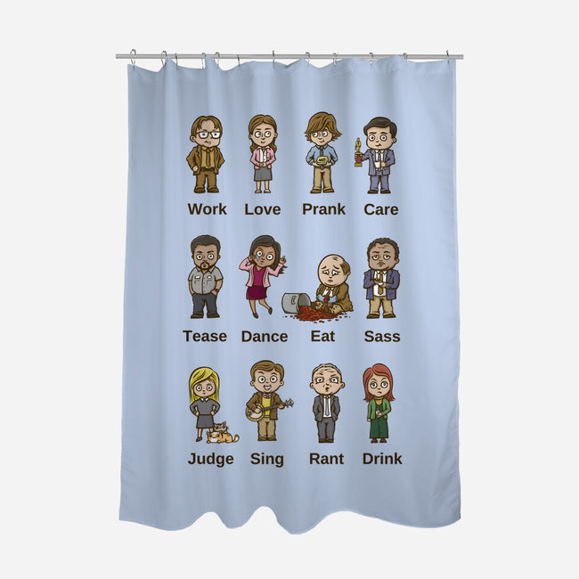 Office Behavior-None-Polyester-Shower Curtain-kg07