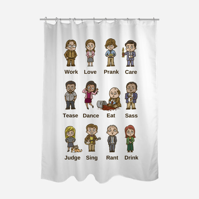 Office Behavior-None-Polyester-Shower Curtain-kg07