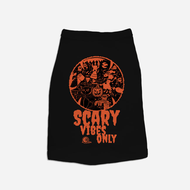 Scary Vibes Only-Dog-Basic-Pet Tank-imisko