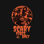 Scary Vibes Only-Womens-V-Neck-Tee-imisko