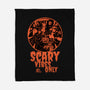 Scary Vibes Only-None-Fleece-Blanket-imisko