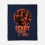 Scary Vibes Only-None-Fleece-Blanket-imisko