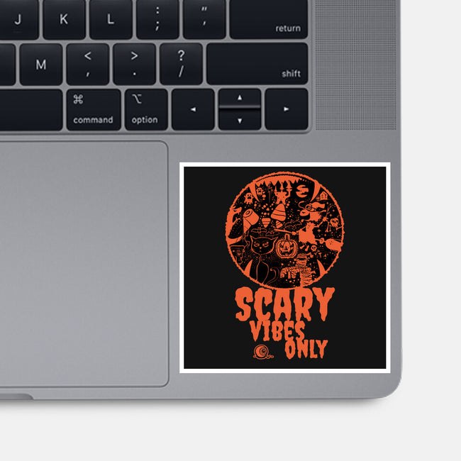 Scary Vibes Only-None-Glossy-Sticker-imisko