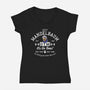 Izzy Mandelbaum Gym-Womens-V-Neck-Tee-AlemaArt