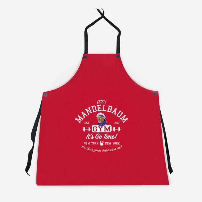 Izzy Mandelbaum Gym-Unisex-Kitchen-Apron-AlemaArt