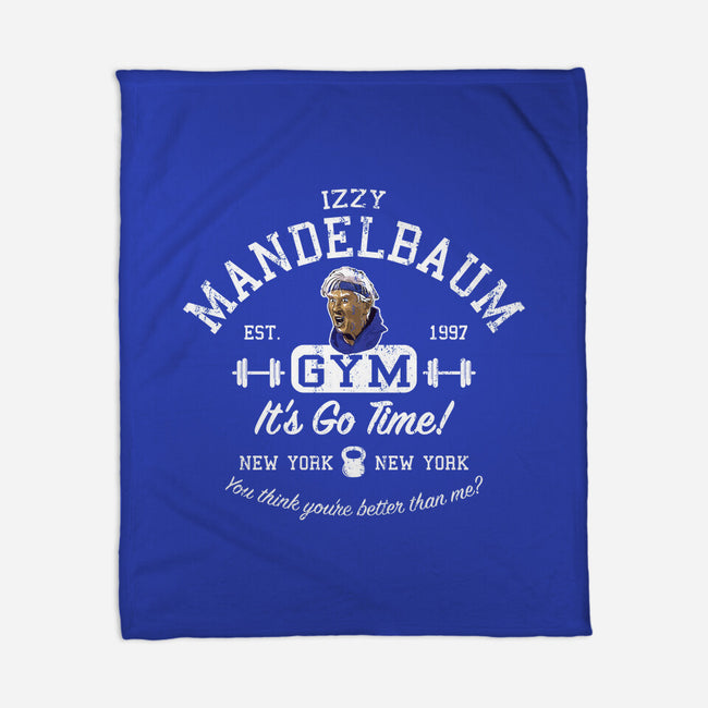 Izzy Mandelbaum Gym-None-Fleece-Blanket-AlemaArt