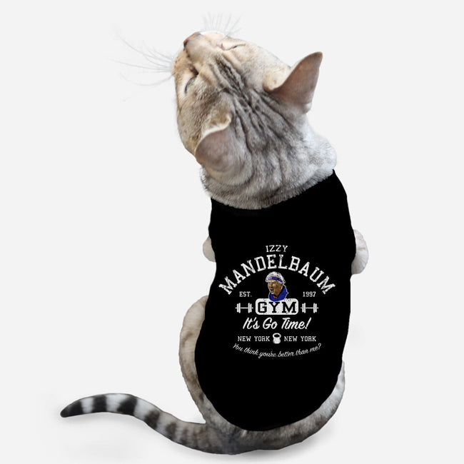 Izzy Mandelbaum Gym-Cat-Basic-Pet Tank-AlemaArt