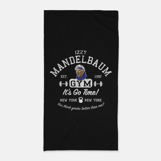 Izzy Mandelbaum Gym-None-Beach-Towel-AlemaArt