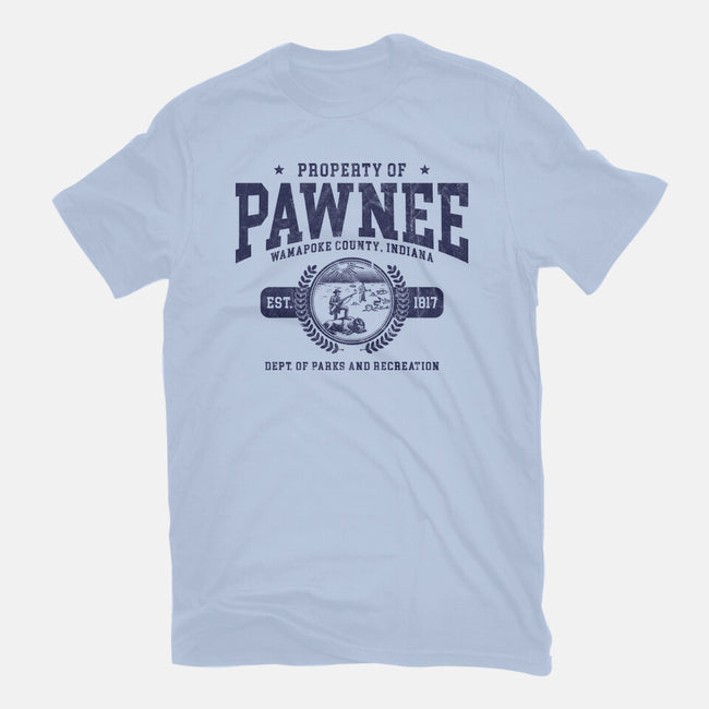 Property Of Pawnee-Mens-Basic-Tee-ACraigL