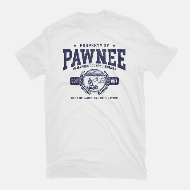 Property Of Pawnee-Mens-Basic-Tee-ACraigL