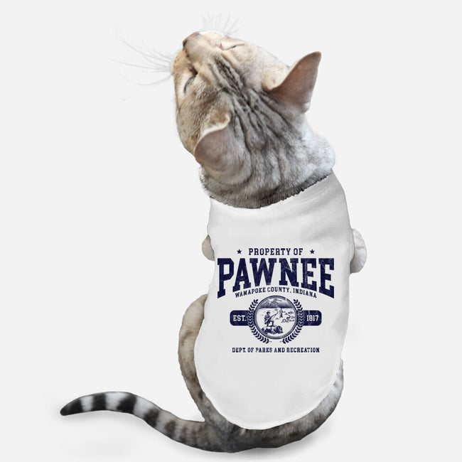 Property Of Pawnee-Cat-Basic-Pet Tank-ACraigL