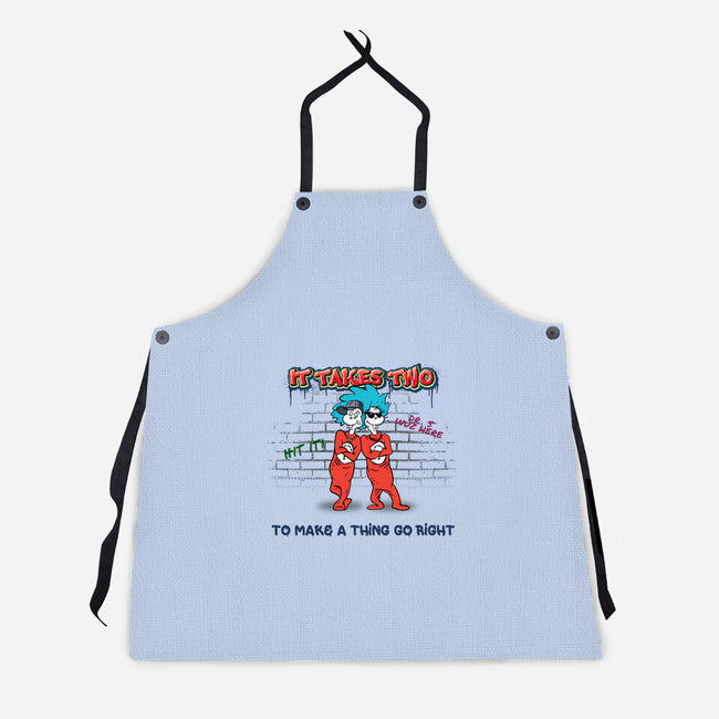 It Takes Two Things-Unisex-Kitchen-Apron-ACraigL