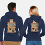 Dog Cafe-Unisex-Zip-Up-Sweatshirt-vp021