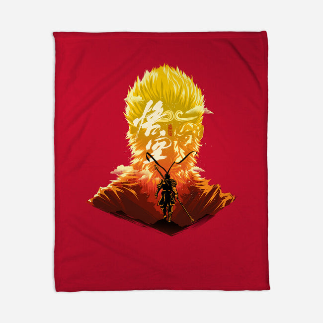 The Monkey King-None-Fleece-Blanket-hypertwenty