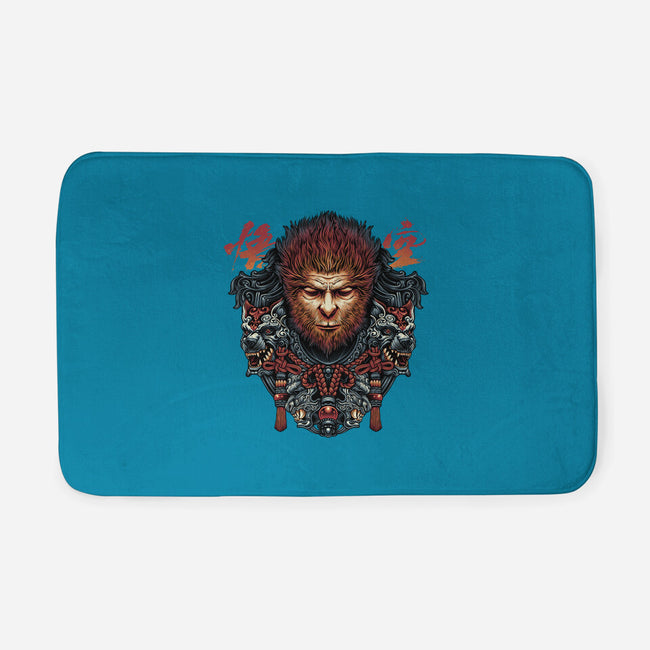 The Legend Of The Monkey King-None-Memory Foam-Bath Mat-glitchygorilla