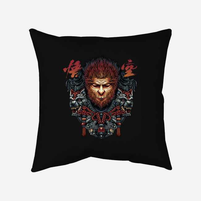 The Legend Of The Monkey King-None-Removable Cover-Throw Pillow-glitchygorilla