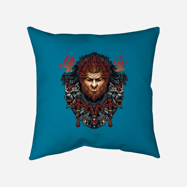 The Legend Of The Monkey King-None-Removable Cover-Throw Pillow-glitchygorilla