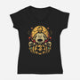 Fall Beagle-Womens-V-Neck-Tee-jrberger