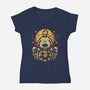 Fall Beagle-Womens-V-Neck-Tee-jrberger