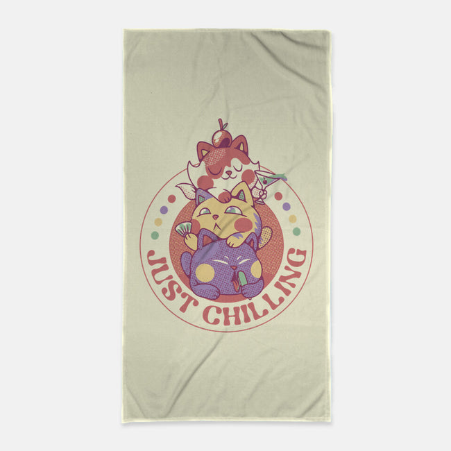 Kitten Cat Ice Cream-None-Beach-Towel-tobefonseca