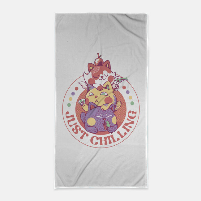 Kitten Cat Ice Cream-None-Beach-Towel-tobefonseca