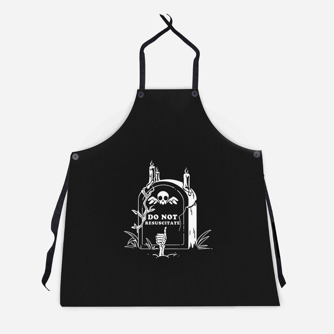 Do Not Resuscitate Grave-Unisex-Kitchen-Apron-tobefonseca