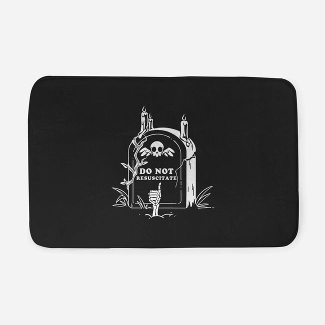 Do Not Resuscitate Grave-None-Memory Foam-Bath Mat-tobefonseca