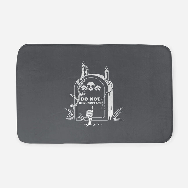 Do Not Resuscitate Grave-None-Memory Foam-Bath Mat-tobefonseca