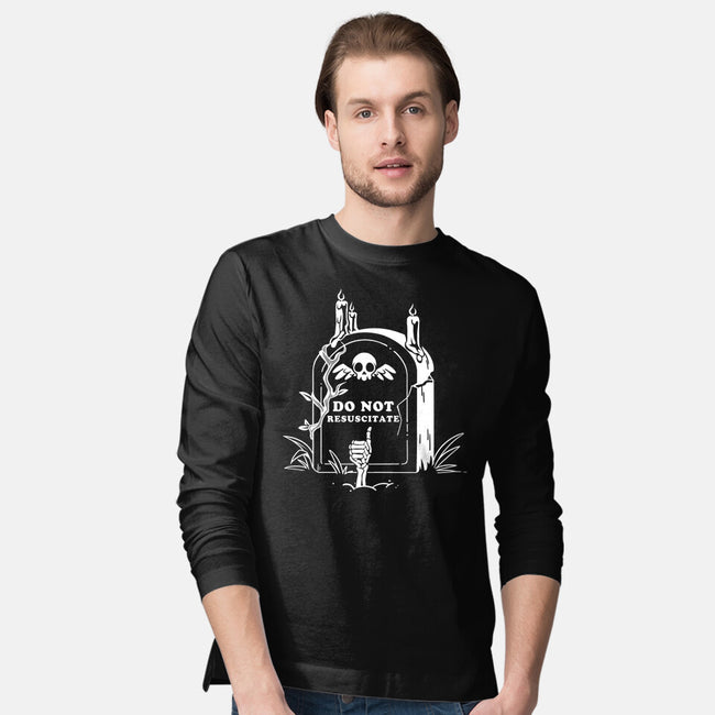 Do Not Resuscitate Grave-Mens-Long Sleeved-Tee-tobefonseca