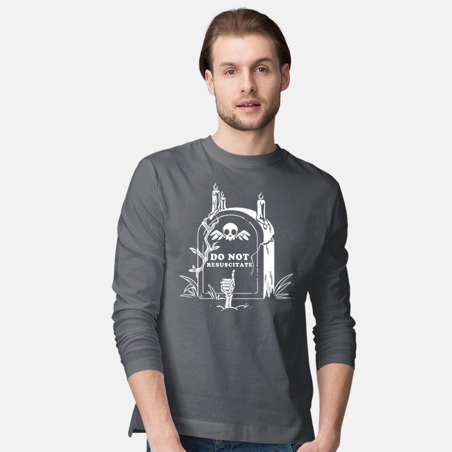 Do Not Resuscitate Grave-Mens-Long Sleeved-Tee-tobefonseca