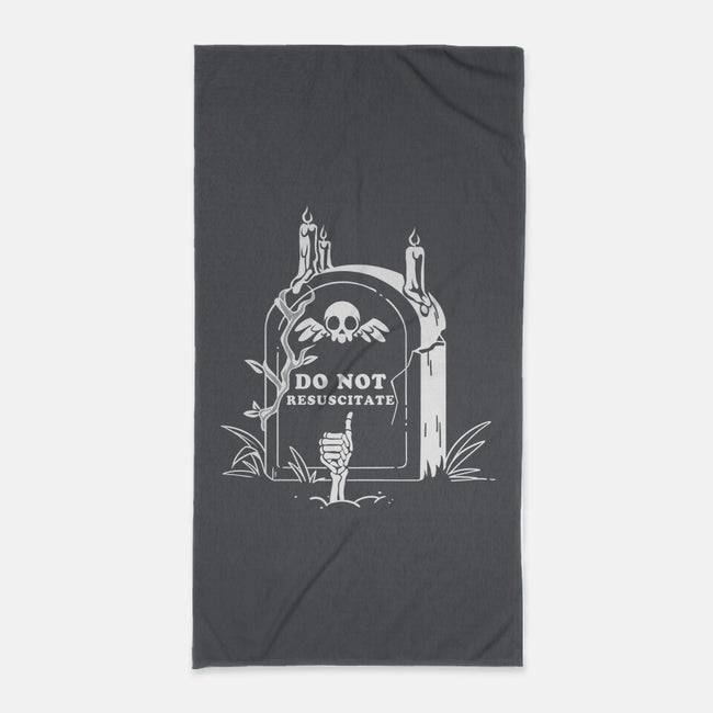 Do Not Resuscitate Grave-None-Beach-Towel-tobefonseca