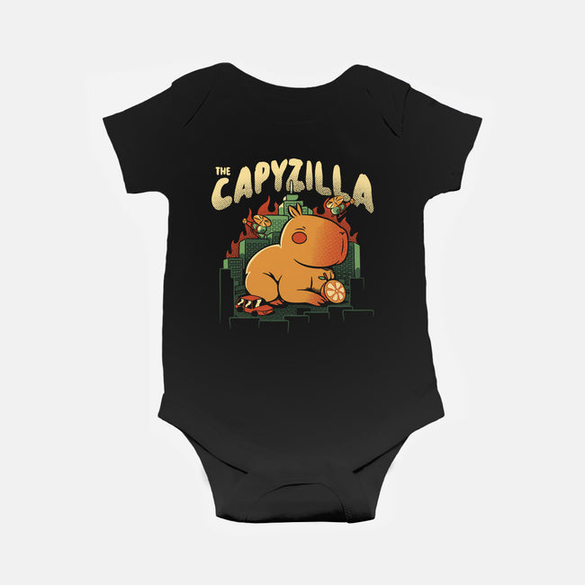 Capyzilla Kawaii Monster-Baby-Basic-Onesie-tobefonseca