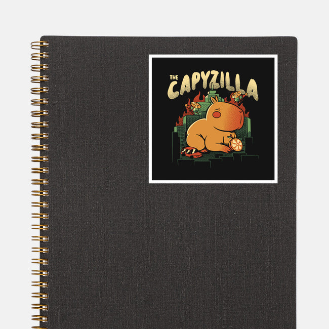 Capyzilla Kawaii Monster-None-Glossy-Sticker-tobefonseca