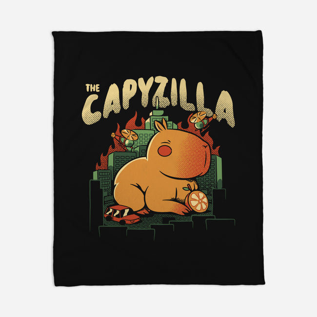 Capyzilla Kawaii Monster-None-Fleece-Blanket-tobefonseca