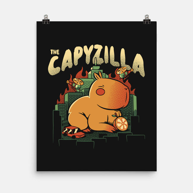 Capyzilla Kawaii Monster-None-Matte-Poster-tobefonseca