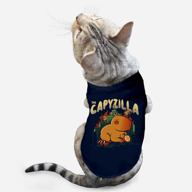 Capyzilla Kawaii Monster-Cat-Basic-Pet Tank-tobefonseca