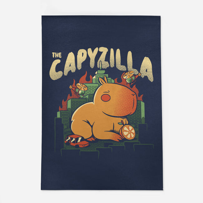 Capyzilla Kawaii Monster-None-Outdoor-Rug-tobefonseca